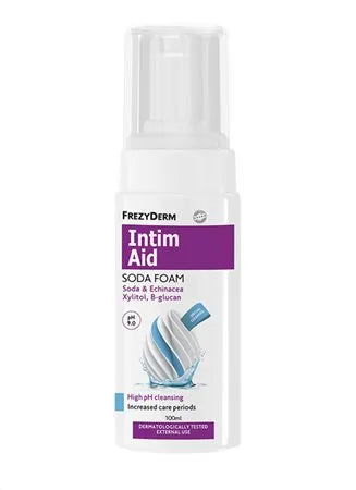 Frezyderm Intim Aid Soda Foam - Καθαριστικός αφρός για την ευαίσθητη περιοχή με σόδα και υψηλό pH